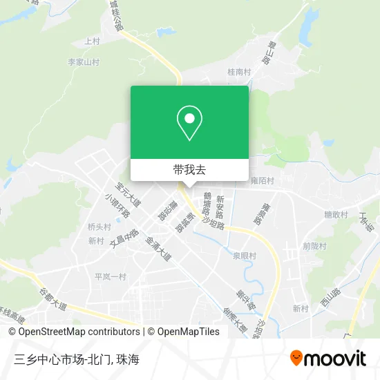 三乡中心市场-北门地图