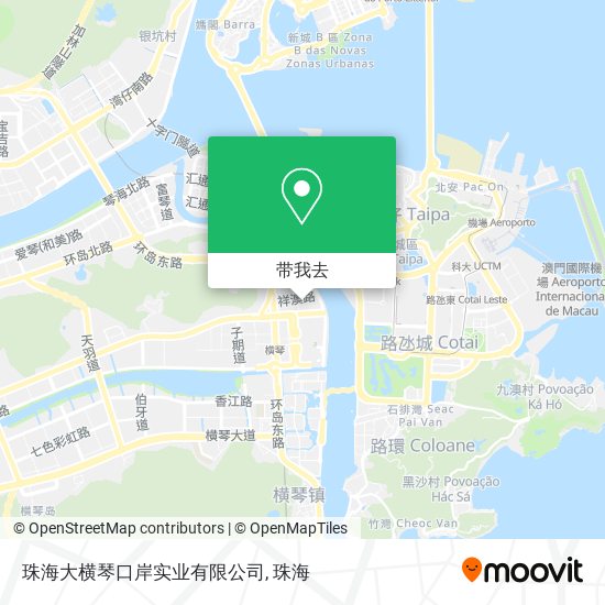 珠海大横琴口岸实业有限公司地图