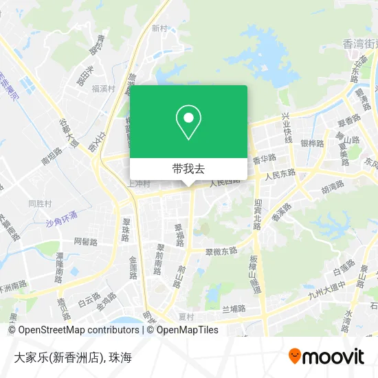 大家乐(新香洲店)地图