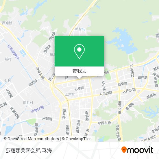 莎莲娜美容会所地图