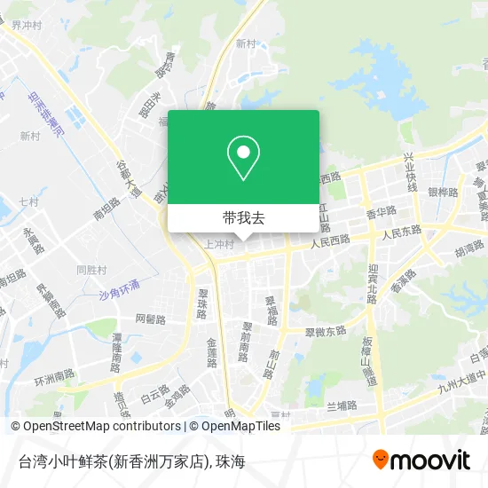 台湾小叶鲜茶(新香洲万家店)地图
