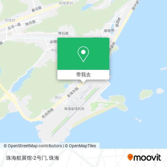珠海航展馆-2号门地图