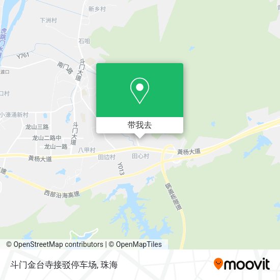 斗门金台寺接驳停车场地图