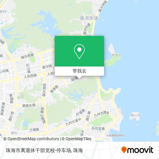 珠海市离退休干部党校-停车场地图
