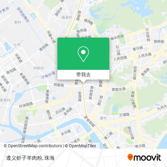 遵义虾子羊肉粉地图