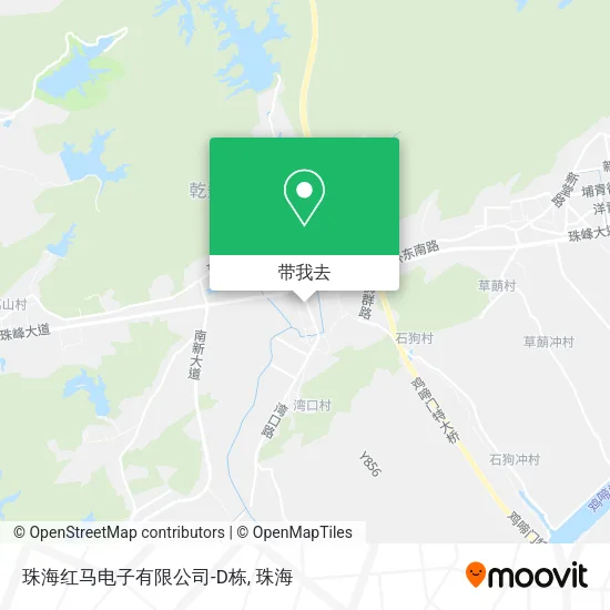 珠海红马电子有限公司-D栋地图