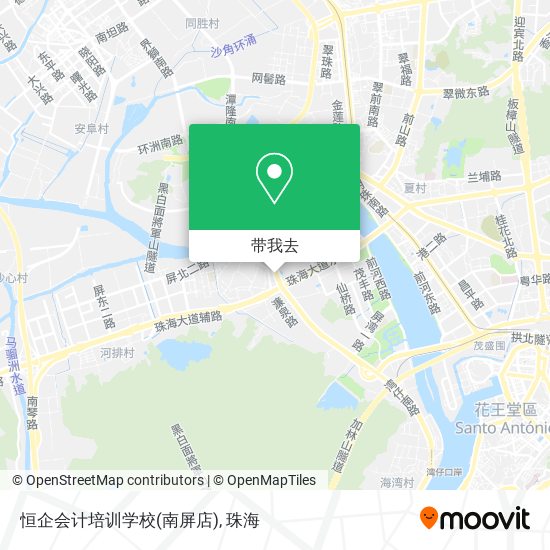 恒企会计培训学校(南屏店)地图
