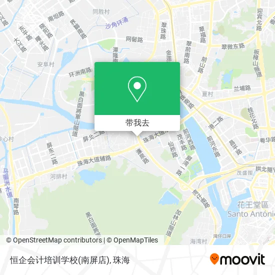 恒企会计培训学校(南屏店)地图