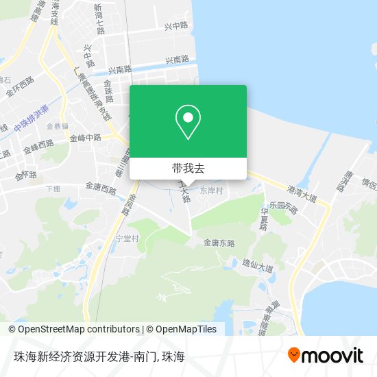 珠海新经济资源开发港-南门地图