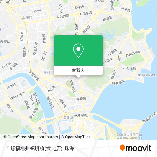 金螺福柳州螺蛳粉(拱北店)地图