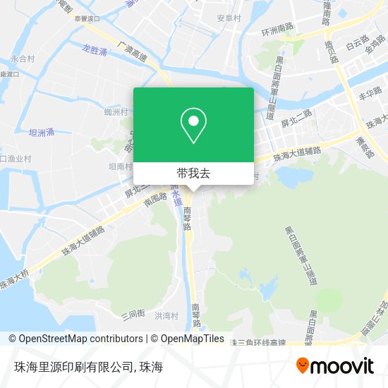 珠海里源印刷有限公司地图