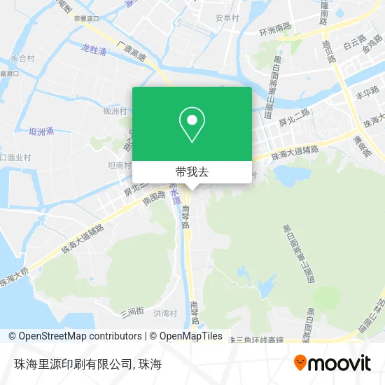 珠海里源印刷有限公司地图