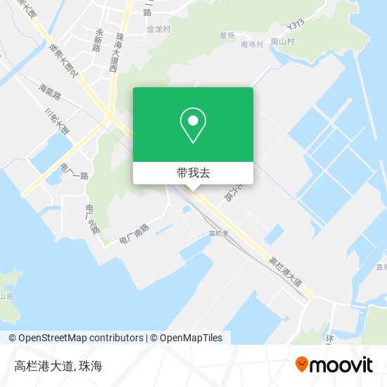高栏港大道地图