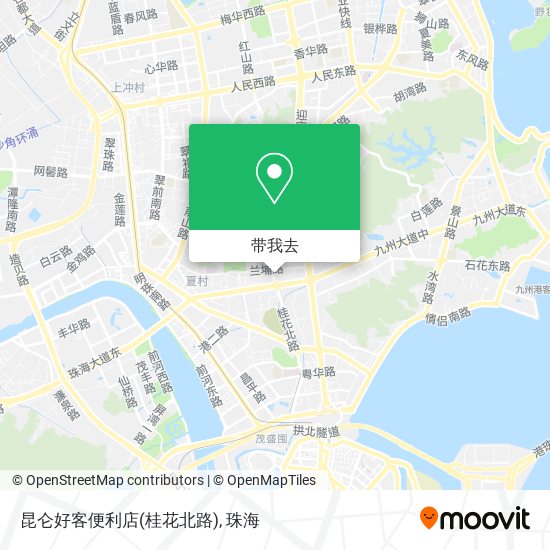 昆仑好客便利店(桂花北路)地图