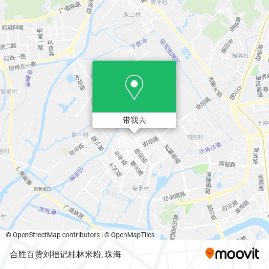 合胜百货刘福记桂林米粉地图