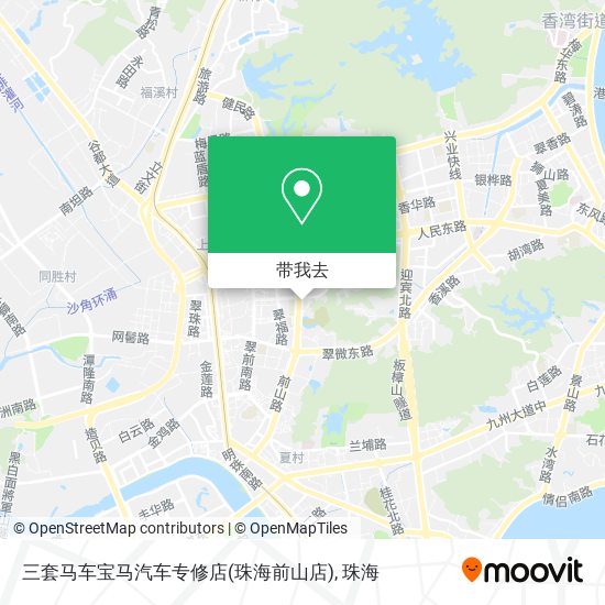 三套马车宝马汽车专修店(珠海前山店)地图