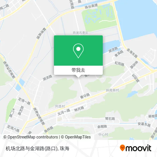 机场北路与金湖路(路口)地图