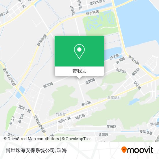 博世珠海安保系统公司地图