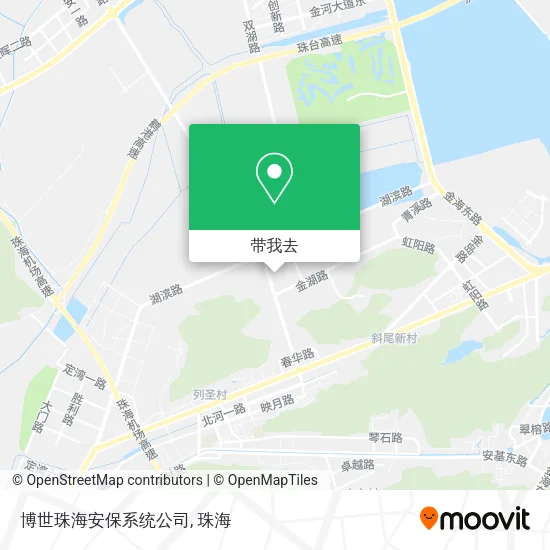 博世珠海安保系统公司地图