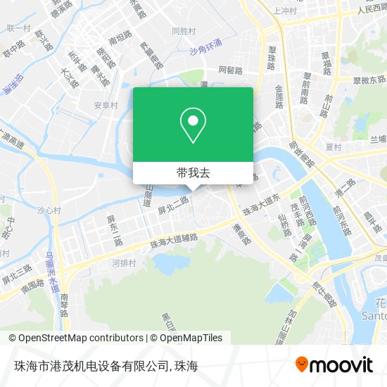 珠海市港茂机电设备有限公司地图