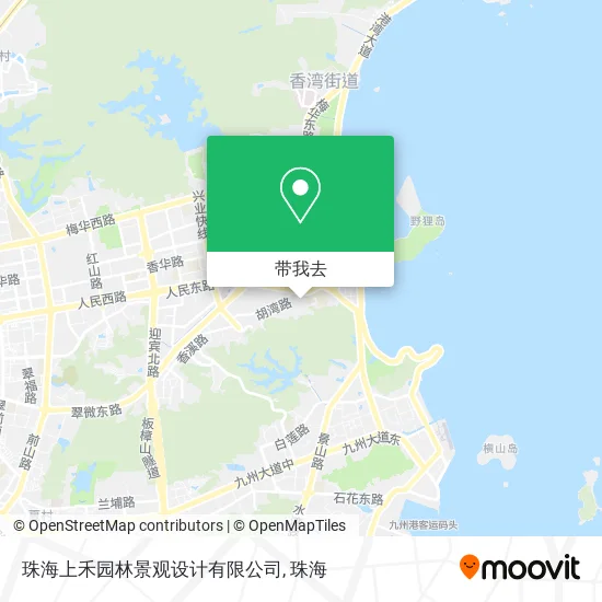 珠海上禾园林景观设计有限公司地图