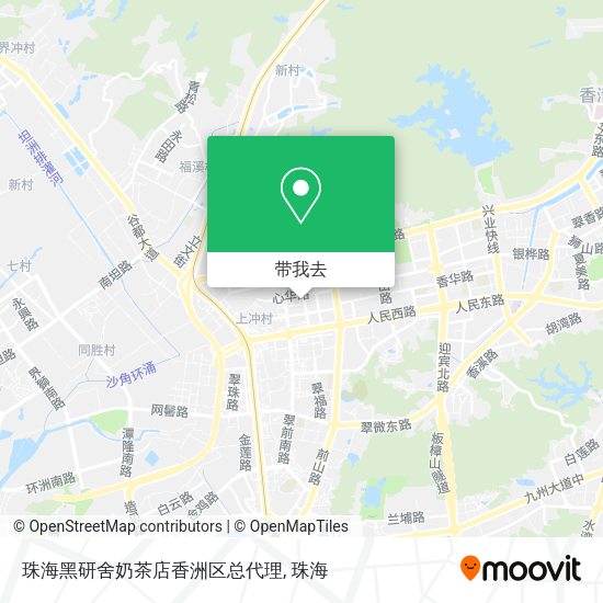 珠海黑研舍奶茶店香洲区总代理地图