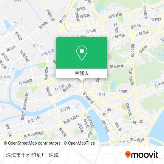 珠海市千雅印刷厂地图
