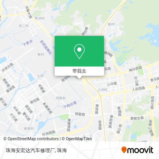 珠海安宏达汽车修理厂地图