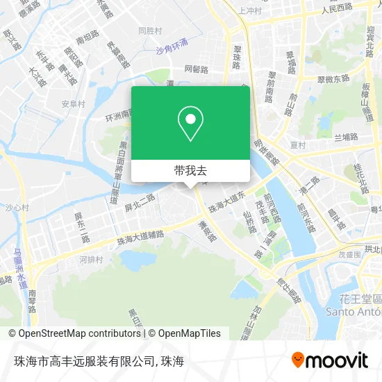 珠海市高丰远服装有限公司地图