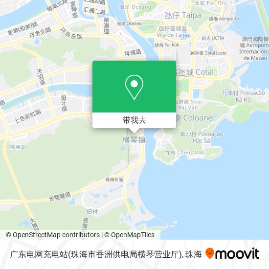 广东电网充电站(珠海市香洲供电局横琴营业厅)地图