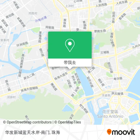 华发新城蓝天水岸-南门地图