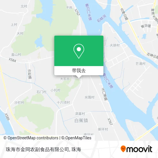 珠海市金同农副食品有限公司地图