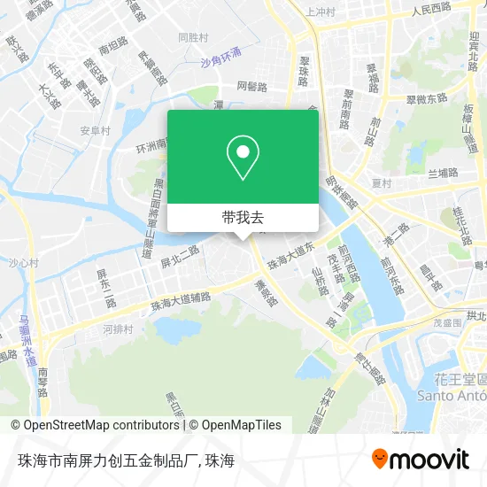 珠海市南屏力创五金制品厂地图