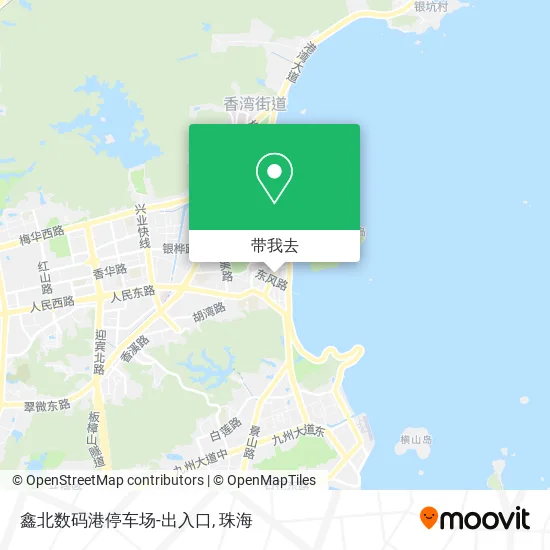 鑫北数码港停车场-出入口地图