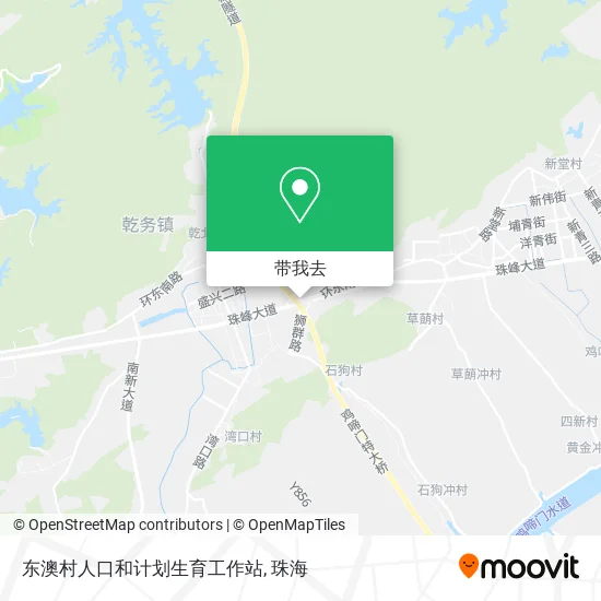 东澳村人口和计划生育工作站地图