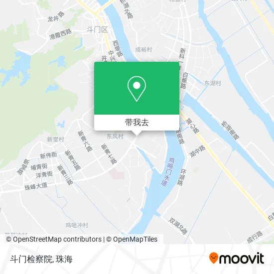 斗门检察院地图