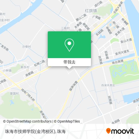 珠海市技师学院(金湾校区)地图