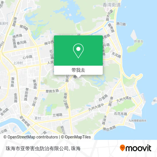 珠海市亚带害虫防治有限公司地图
