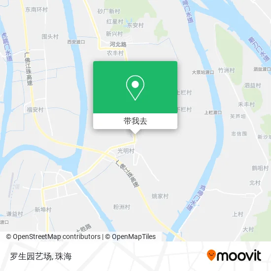 罗生园艺场地图