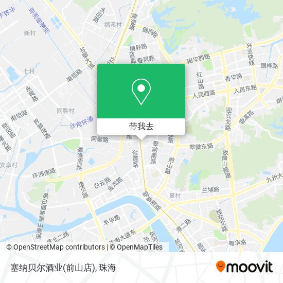 塞纳贝尔酒业(前山店)地图