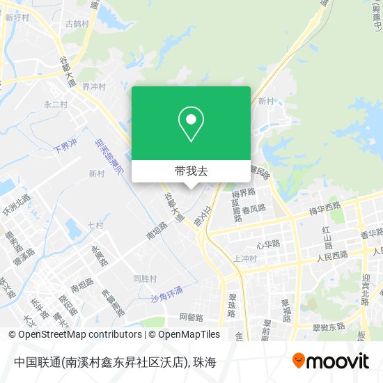 中国联通(南溪村鑫东昇社区沃店)地图