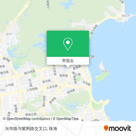 兴华路与紫荆路交叉口地图