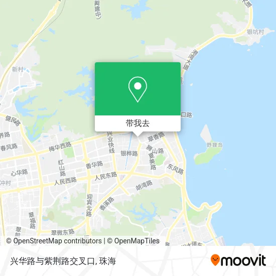 兴华路与紫荆路交叉口地图