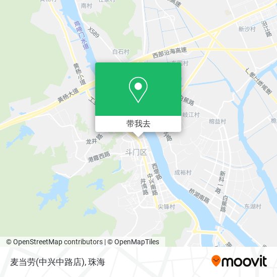 麦当劳(中兴中路店)地图