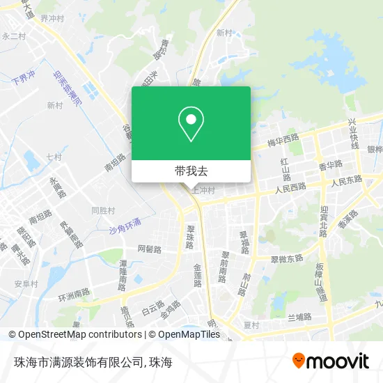 珠海市满源装饰有限公司地图