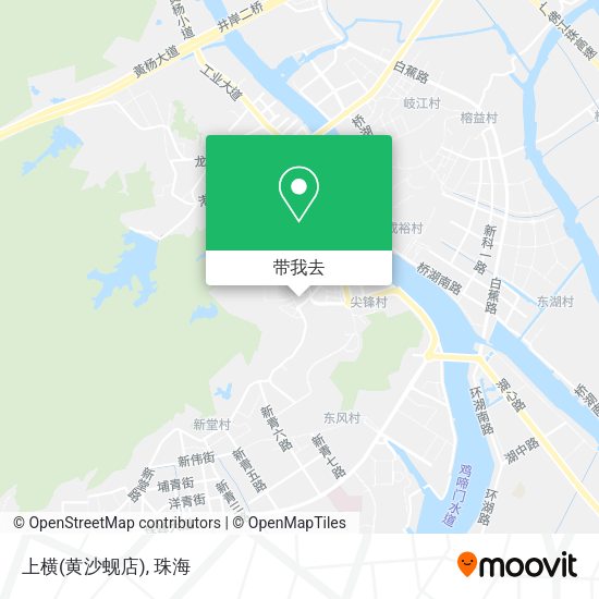 上横(黄沙蚬店)地图