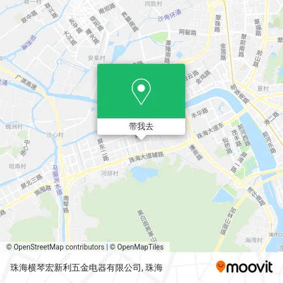 珠海横琴宏新利五金电器有限公司地图