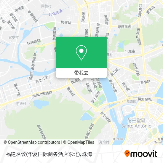 福建名饺(华夏国际商务酒店东北)地图