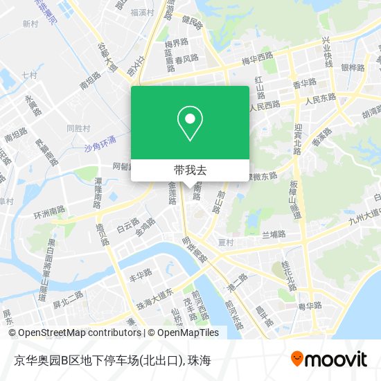 京华奥园B区地下停车场(北出口)地图