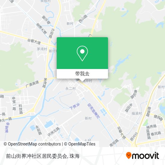 前山街界冲社区居民委员会地图